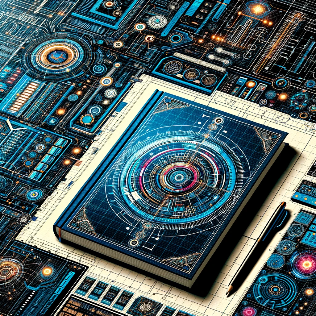 Book cover for 'JNC Berkeley’s Blueprint for Success in the Tech World' featuring a digital blueprint design.